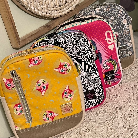 Colorful Peacock Rainbow Convertible Backpack Sling - Picture 15 of 15